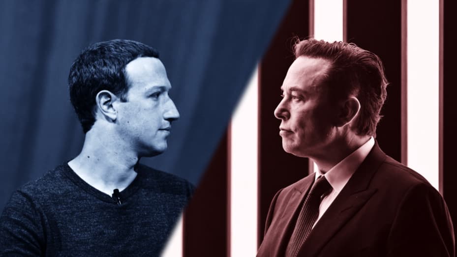 You are currently viewing Marc Zuckerberg vs Elon Musk, un combat pour la couronne technologique