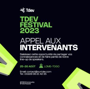 TDEV Festival 2023: Appl aux intervenants